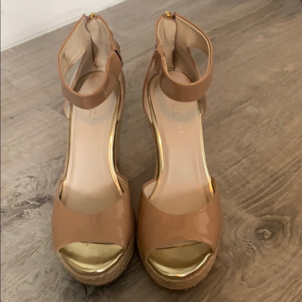 Nude wedges